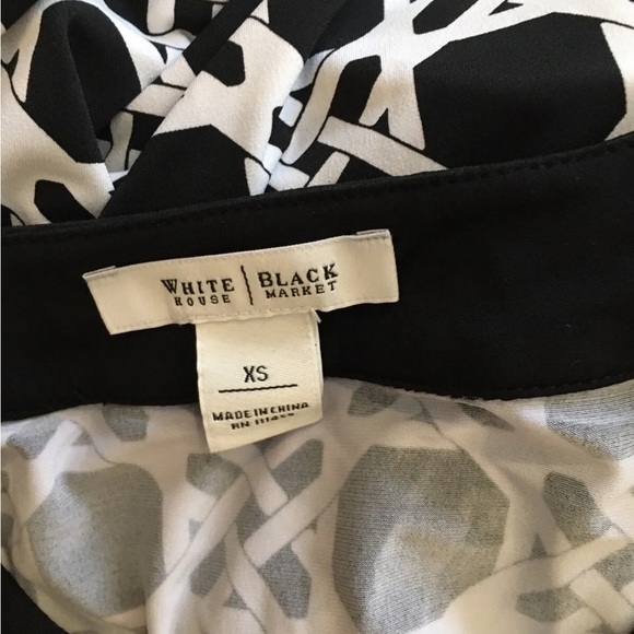 WHBM geometric top white black size Xs - Picture 3 of 4